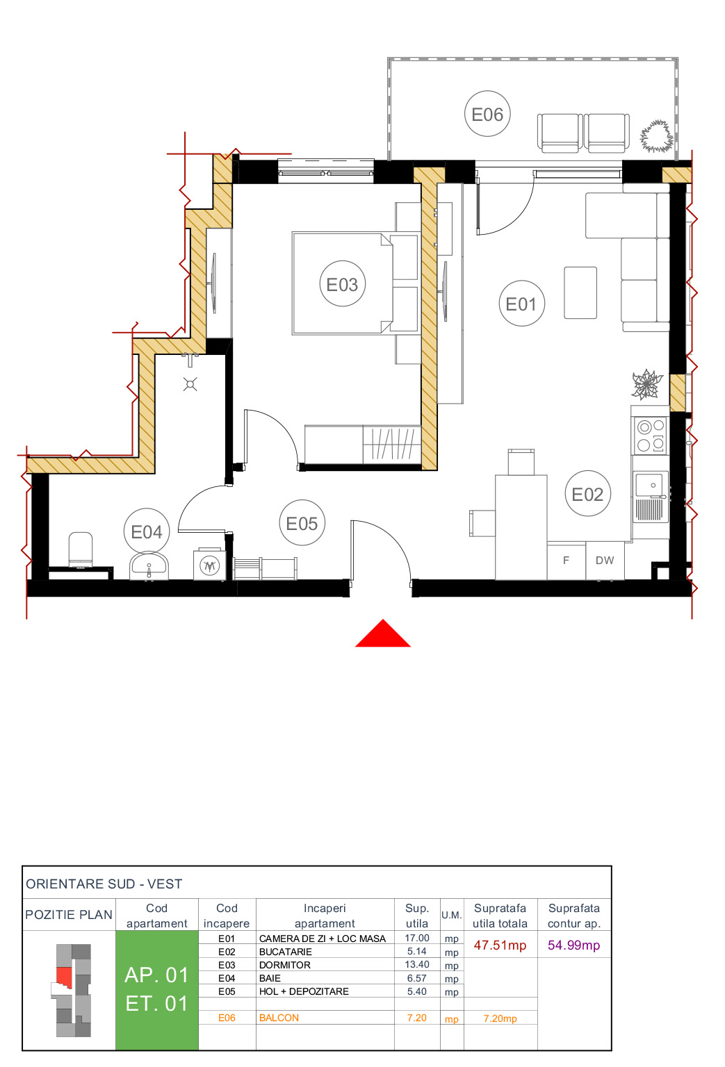 Plan apartament 01