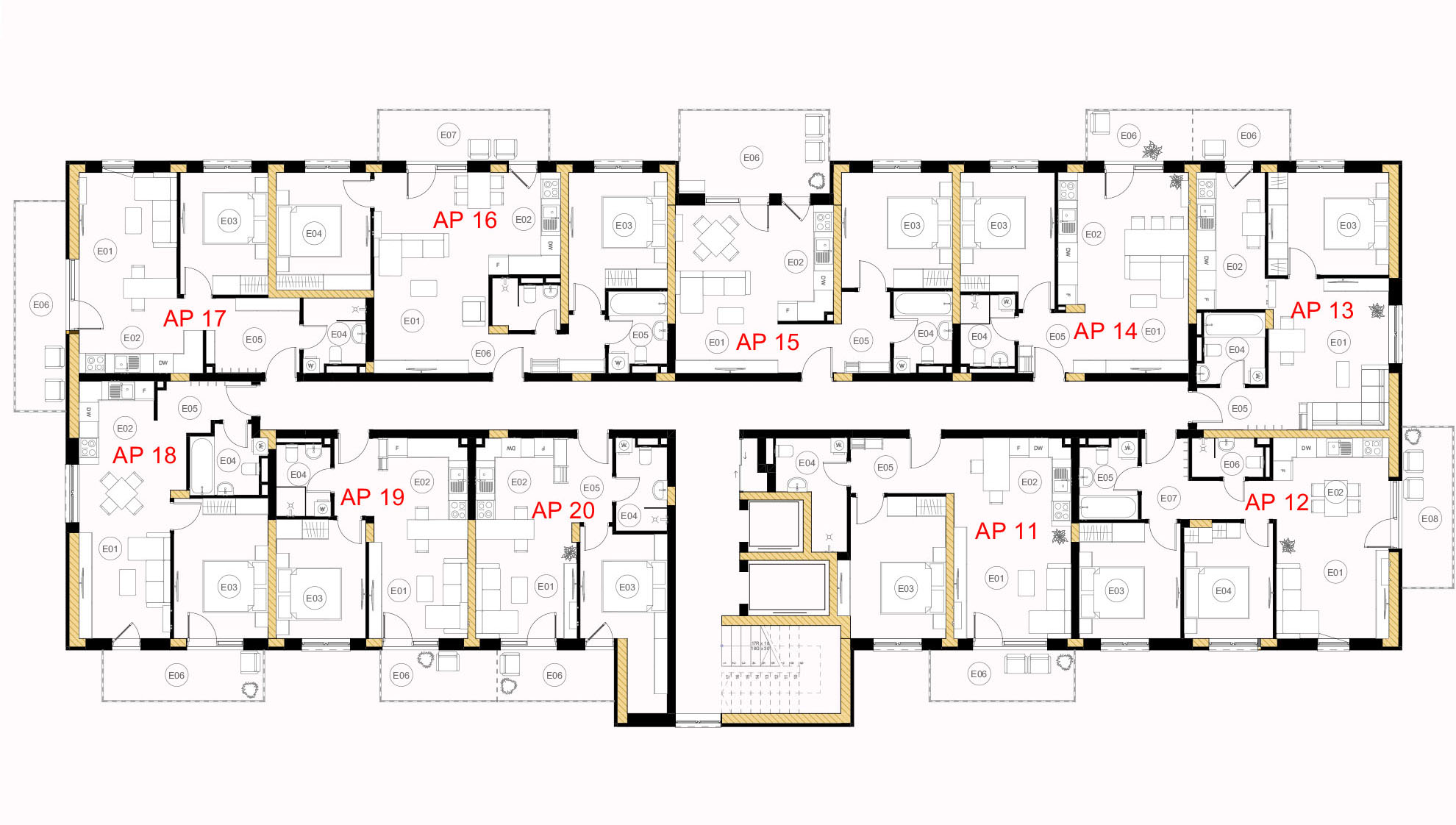 Plan etaj 2, Bloc C1