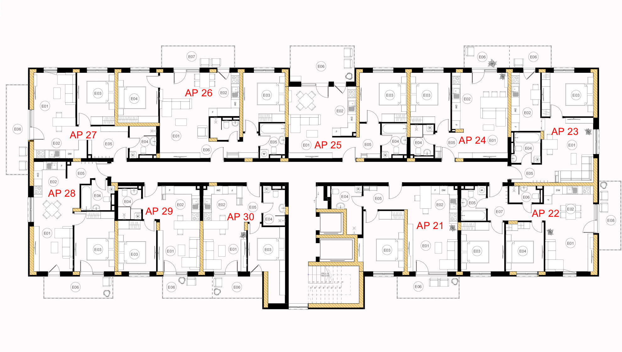Plan etaj 3, Bloc C1