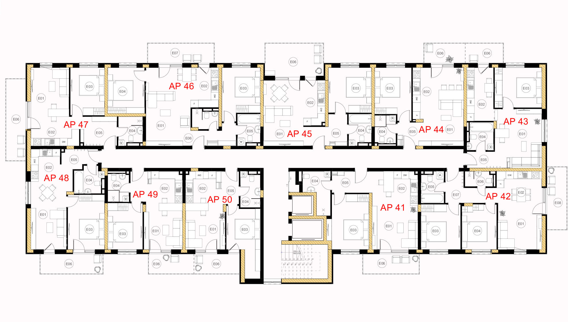 Plan etaj 5, Bloc C1